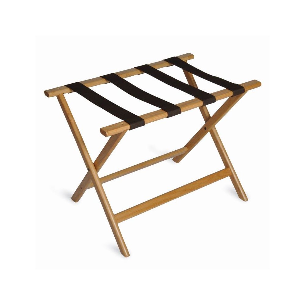 Economy Series Wood Luggage Rack Case, Light Wood